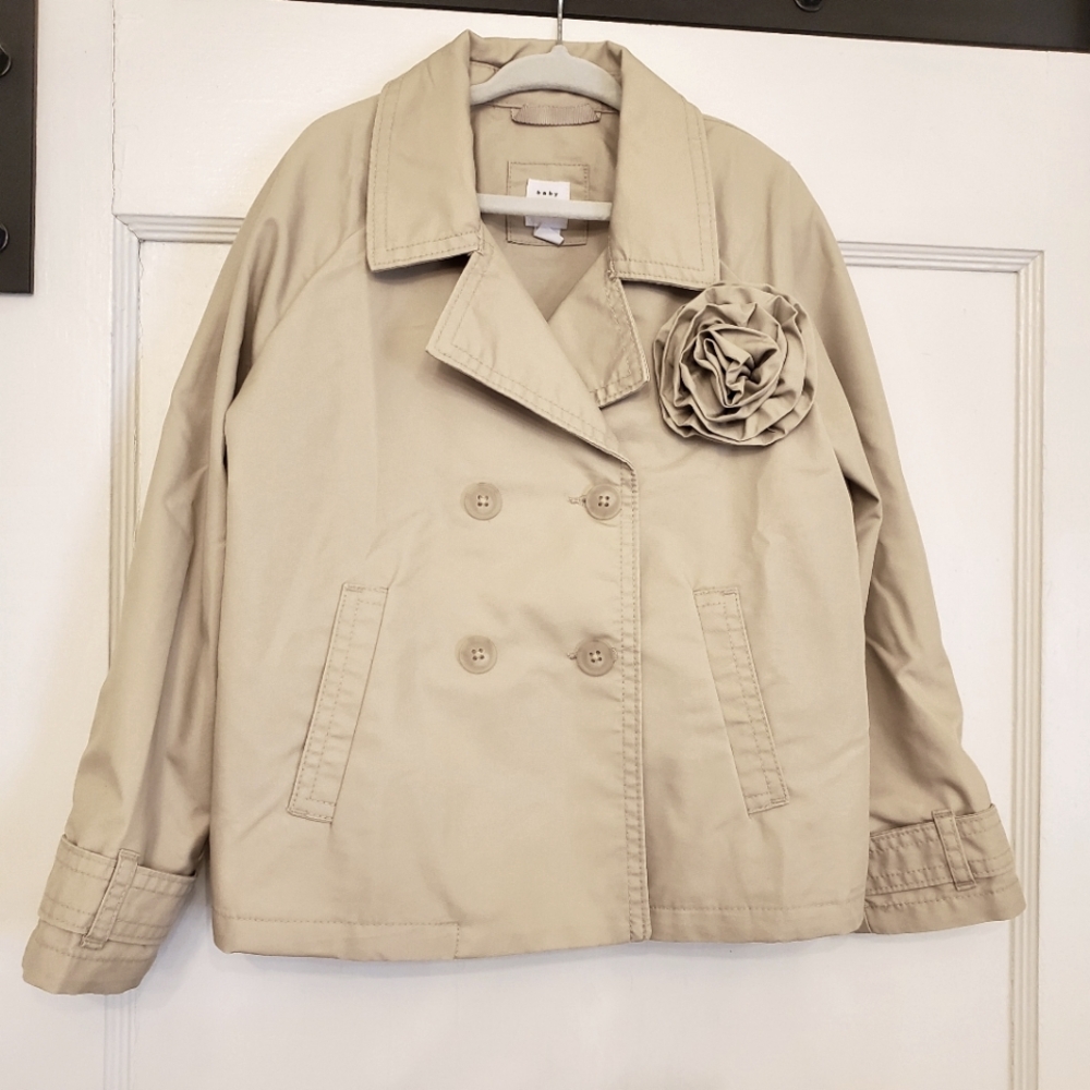 NWT Baby Gap Khaki Double-Breasted Peacoat